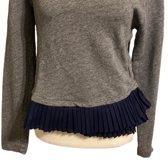 J CREW ruffled hem sweatshirt - Picture 4 of 12